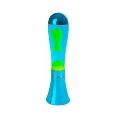 Balvi Lava lamp Magma Blue colour with lime lava Bulb included Aluminium/glass 45cmDECORATIVE