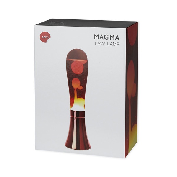alvi Lampe Lava Magma Couleur rouge Lampe avec lave originale et amusante Article de déco moderne Al