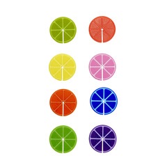 alvi Glass marker Fruit Party 8-piece set colore assorted Ideal for meetings, parties and celebratio