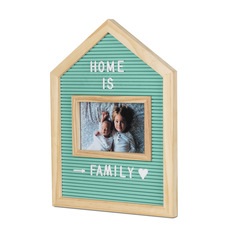 alvi Cadre & Tableau avec des lettres Home Couleur vert Pour photo de 10x15 cm Avec des lettres, des