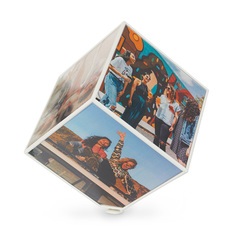 Balvi - Kube portafoto giratorio per 6 foto di 15x15 cm