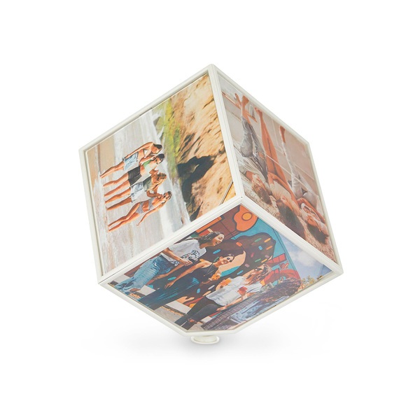 Balvi - Kube marco giratorio para 6 fotos de 10x10cm