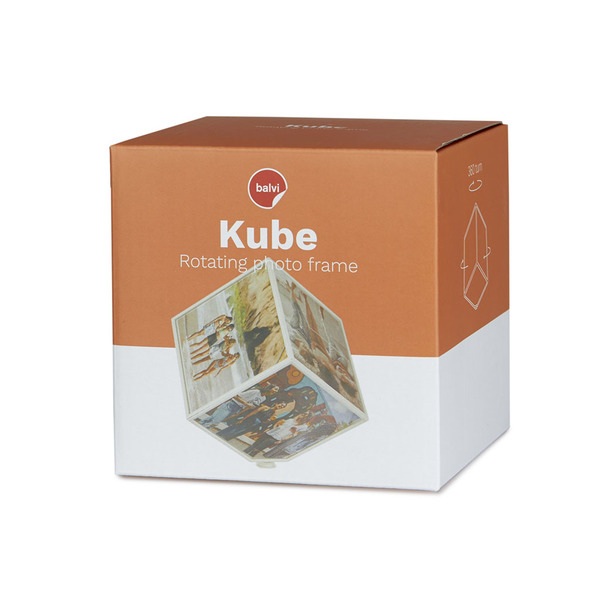 Balvi - Kube marco giratorio para 6 fotos de 10x10cm