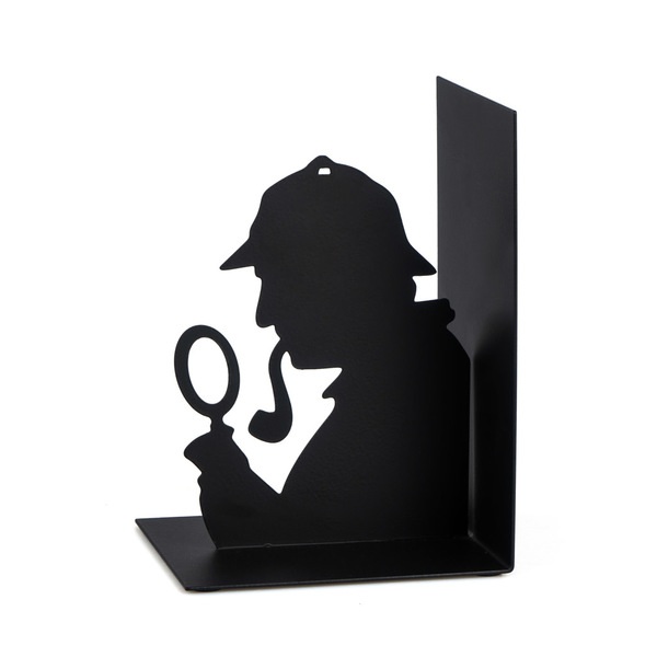 Balvi - Sherlock Schwarze Buchstützte aus Metall