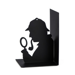 Balvi - Sherlock Schwarze Buchstützte aus Metall