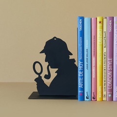 Balvi - Sherlock decorative metal bookend in black colour