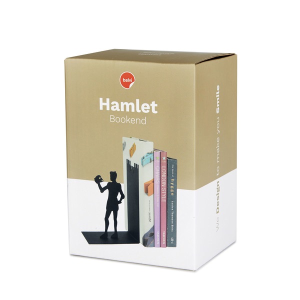 Balvi - Hamlet Schwarze Buchstützte aus Metall