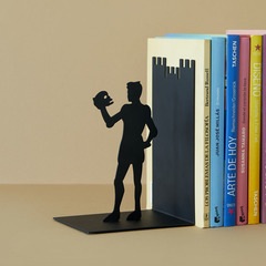 Balvi - Hamlet decorative metal bookend in black colour