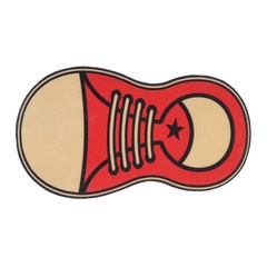 alvi Paillasson All Star Couleur rouge Paillasson pour exterieur comme interieur Polyester/plastique