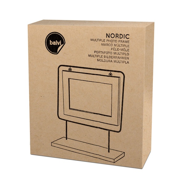 alvi Fotorahmen Nordic Schwarz Fassungsvermögen: 1 Foto 10 x 15 cm Fotorahmen Tischmodell Holz/Metal