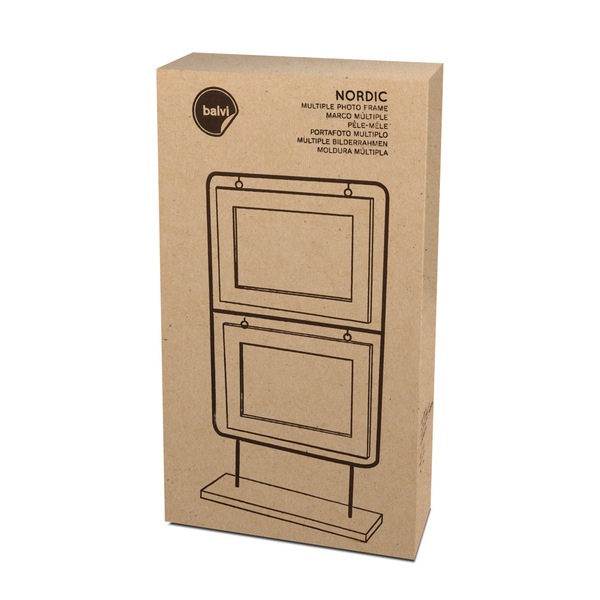 alvi Multiple photo frame Nordic Black colour Capacity: 2 photos 10x15cm photo frame Desktop Wood/me