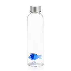 alvi Botella Blue Fish para agua 0,5 Lts Tapón antigoteo de acero inoxidable Ideal mesita de noche y