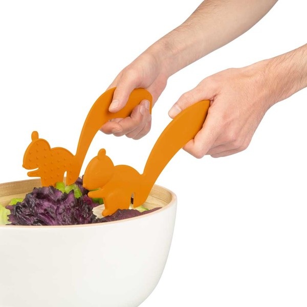 Balvi Pince à salade Squirrel Couleur Orange en forme d'écureuil