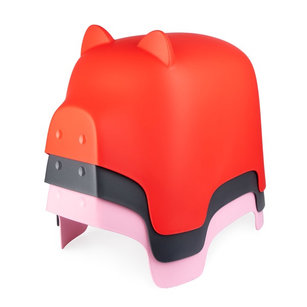 Balvi Stool Piggy Red colour Pig-shaped Footrest For indoor and outdoor PP plastic