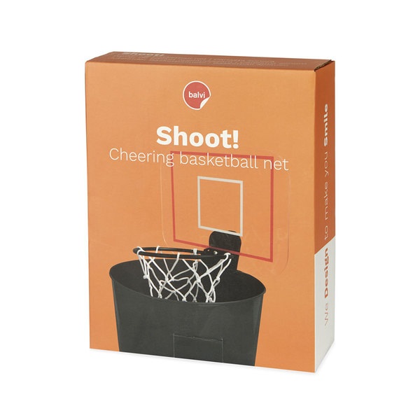 Balvi - Shoot! canestro elettronico per il cestino,  con suono che riproduce le urla dei tifosi