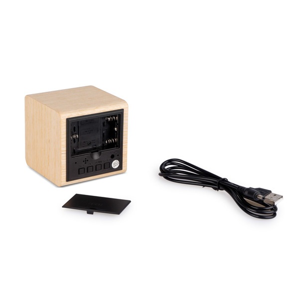 Balvi - Wood wooden digital alarm clock