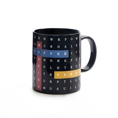 Balvi Mug Bloom Cambia colore! Tazza con disegno di cruciverba Capacità: 290 ml Ceramica