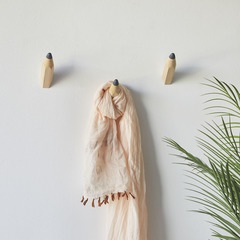 alvi Colgador pared Pencil Set de 3 colgadores En forma de lápiz Madera/plástico 12cmDISEÑO DIVERTID