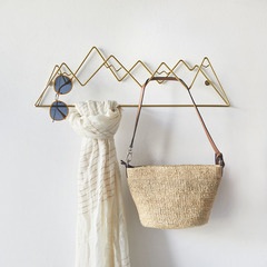 alvi Wandaufhänger Mountain Farbe Gold In Form von Bergen Schrauben für die Wandmontage inbegriffen