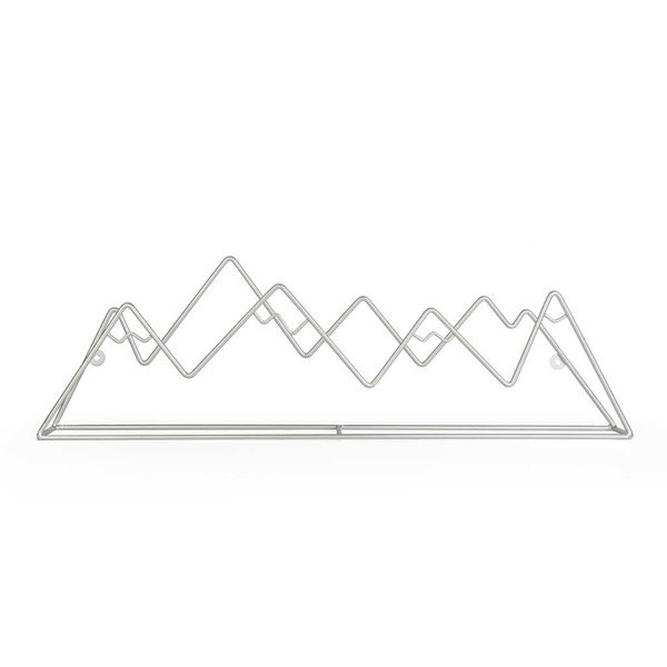 alvi Appendino parete Mountain Colore silver A forma di montagna Viti per il fissaggio a parete incl