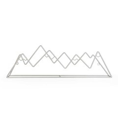 Balvi Wandaufhänger Mountain Farbe Silber In Form von Bergen Eisen 55,5 cmGROSSE KAPAZITÄT