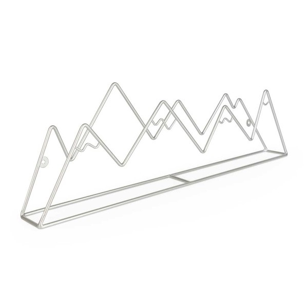 alvi Appendino parete Mountain Colore silver A forma di montagna Viti per il fissaggio a parete incl