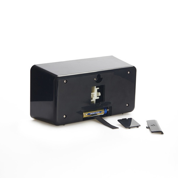 alvi Reloj sobremesa Flip Clock Color negro Posiblidad de colgar en pared Diseño retro Plástico ABSM