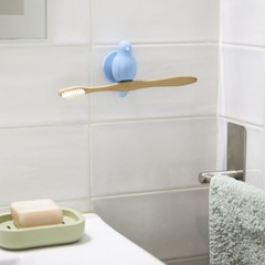 Balvi Toothbrush holder Birdie Blue colour Suction cup Shaped bird Silicone