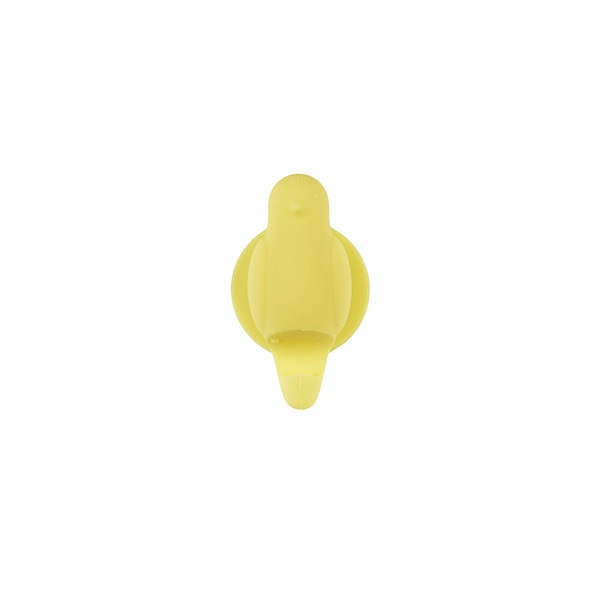 alvi Soporte cepillo dental Birdie Color amarillo Con ventosa Con forma de pajarito SiliconaFÁCIL DE