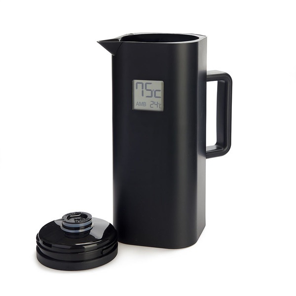 alvi Termo digital Home Color negro 1 L Con pantalla LCD Temperatura interior y exterior Cierre herm