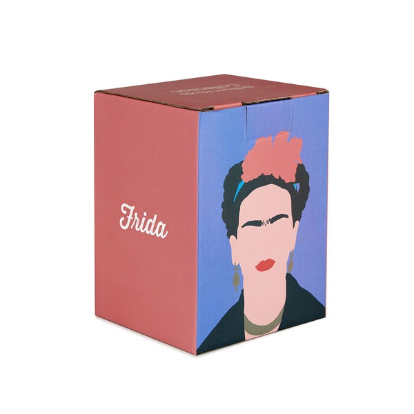 alvi Portalápices Frida Color blanco Lapicero para escritorio inspirado en la pintora Frida Cerámica