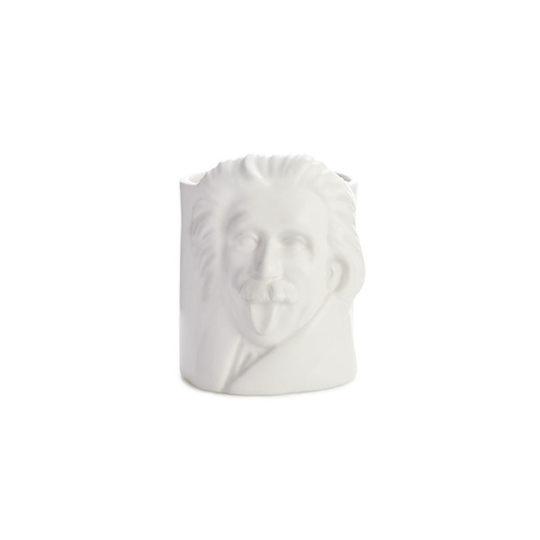 alvi Porta matite Einstein Colore bianco Portamatite da scrivania inspirato alla pittrice Einstein C