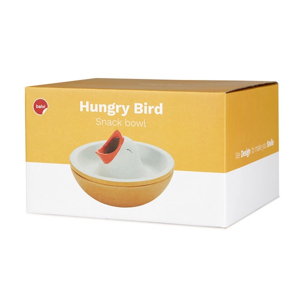 alvi Cuenco aperitivo Hungry Bird Con compartimento interior para cáscaras de frutos secos o huesos