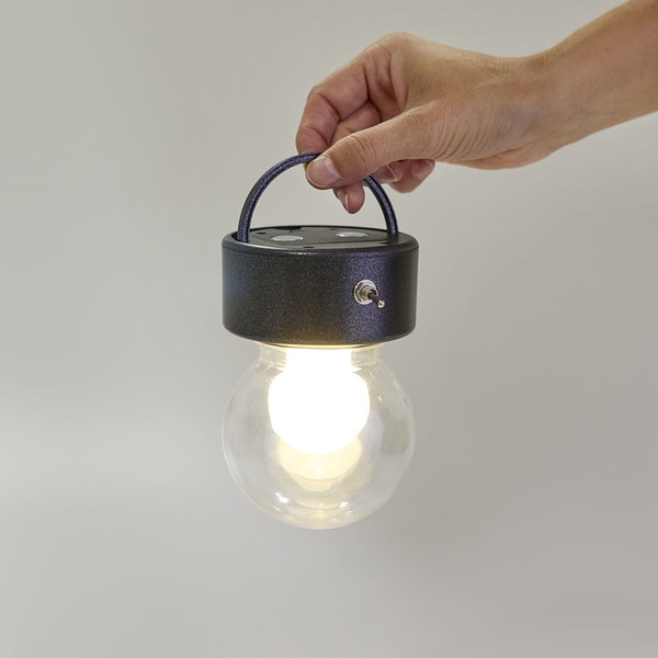 alvi Light Bulb Black colour Magnet with integrated handle warm light Plastic ABS/PETMultiple locati