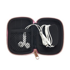 alvi Etui Earbuds Couleur rose Doux Avec compartiment intérieur et un système d'enroulement facile p