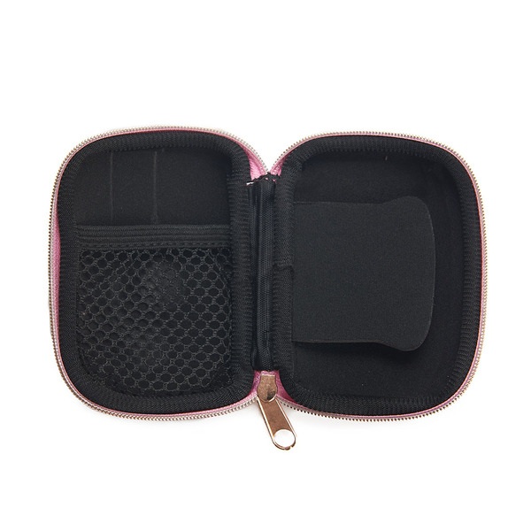 alvi Etui Earbuds Couleur rose Doux Avec compartiment intérieur et un système d'enroulement facile p