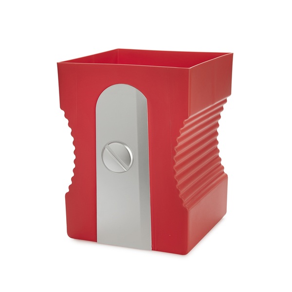 alvi Papierkorb Sharpener Farbe Rot Papierkorb in Form eines Bleistiftspitzers ABS-Kunststoff/Polypr