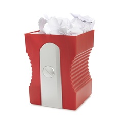 alvi Papelera Sharpener Color rojo Papelera con forma de sacapuntas Plástico ABS/PP 29cmDISEÑO DIVER