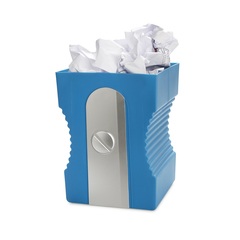 alvi Papierkorb Sharpener Farbe Blau Papierkorb in Form eines Bleistiftspitzers ABS-Kunststoff/Polyp
