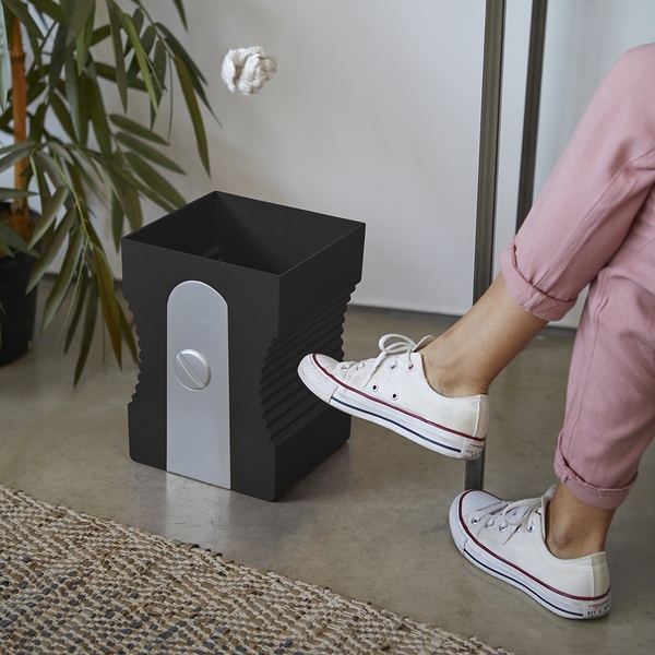 alvi Papelera Sharpener Color negro papelera de reciclaje Complemento ideal para tu zona de estudio