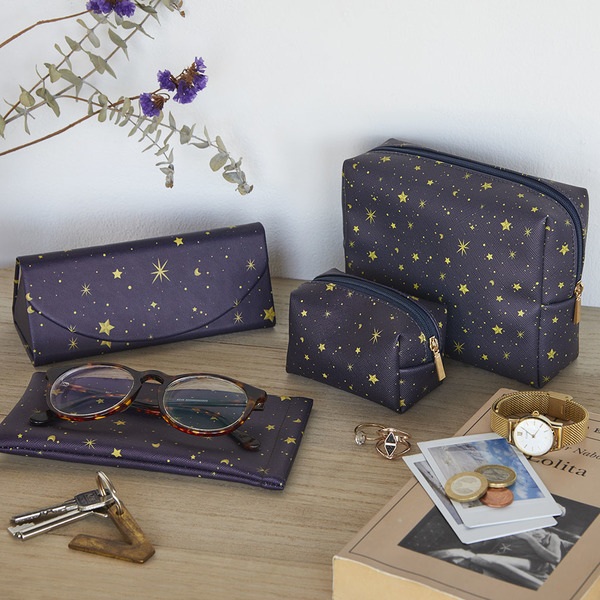 Balvi Mini beauty case Starry Navy Blue colour