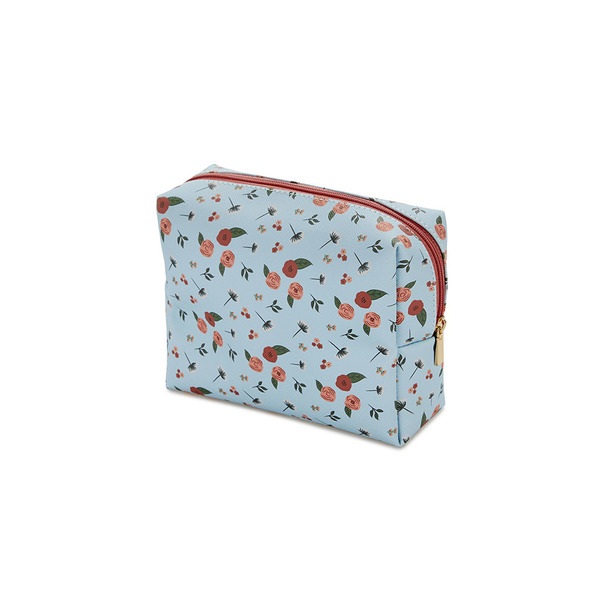 alvi Bolsa cosméticos Bloom Color azul Con cremallera Ideal para llevar cosméticos y otros complemen