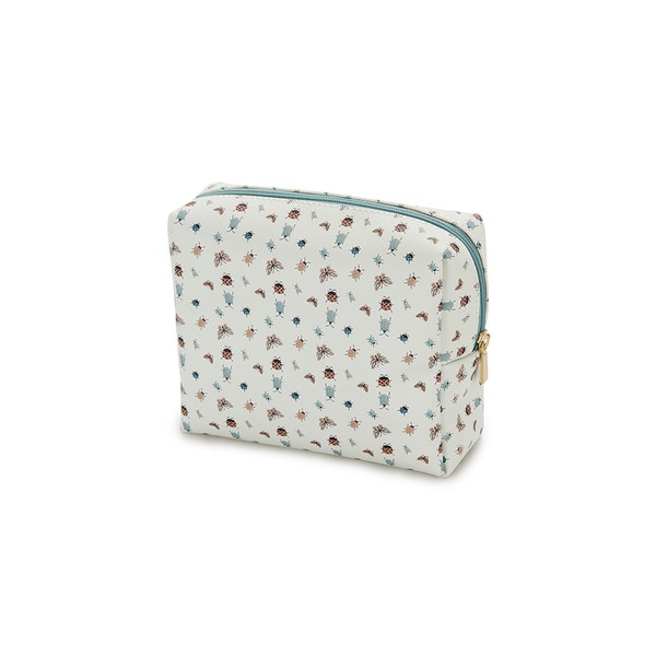 alvi Bolsa cosméticos Bugs Color verde Con cremallera Ideal para llevar cosméticos y otros complemen