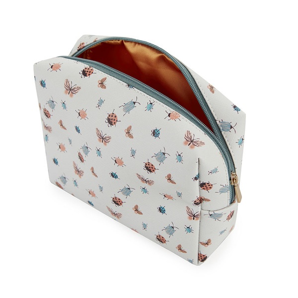 alvi Bolsa cosméticos Bugs Color verde Con cremallera Ideal para llevar cosméticos y otros complemen