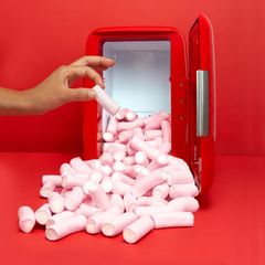 alvi Réfrigérateur Drinks Couleur rouge Mini réfrigérateur Conserve nourriture ou boissons à la temp