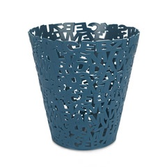 alvi Papierkorb Letters Farbe Blau Origineller Papierkorb aus zusammengefügten Buchstaben Ideal für
