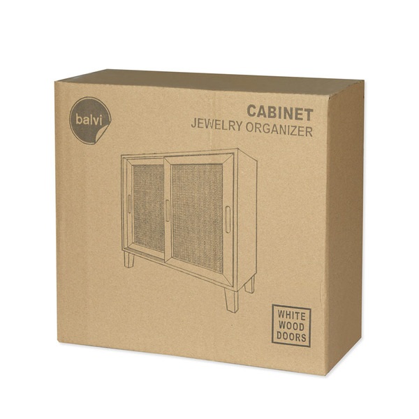 alvi Organizador Cabinet Color blanco Joyeros mujer Organizador para gafas, joyas, bisutería, pendie