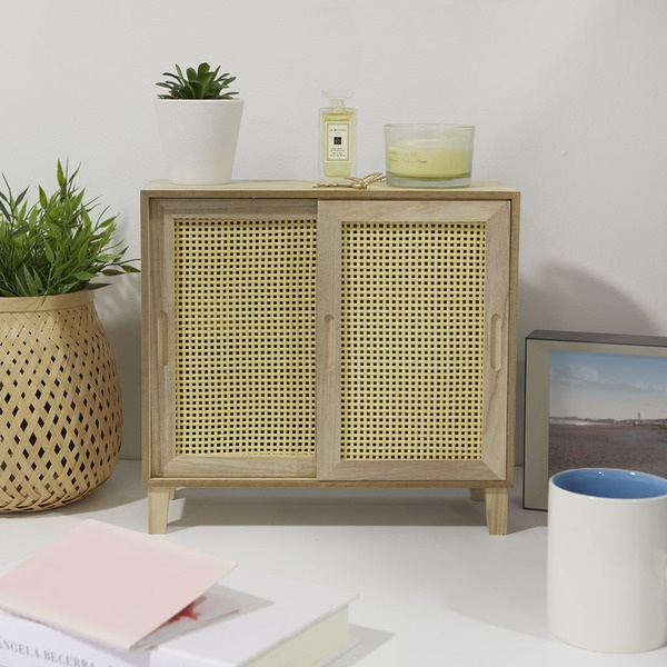 alvi Organiseur Cabinet Couleur bois DM Petite commode à bijoux femmes Organisateur pour lunettes, b