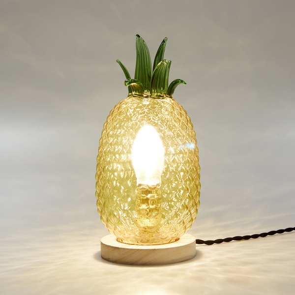 alvi Tischlampe Ananas Farbe Gelb Tischlampe in Form einer Ananas Modernes und originelles Dekoratio