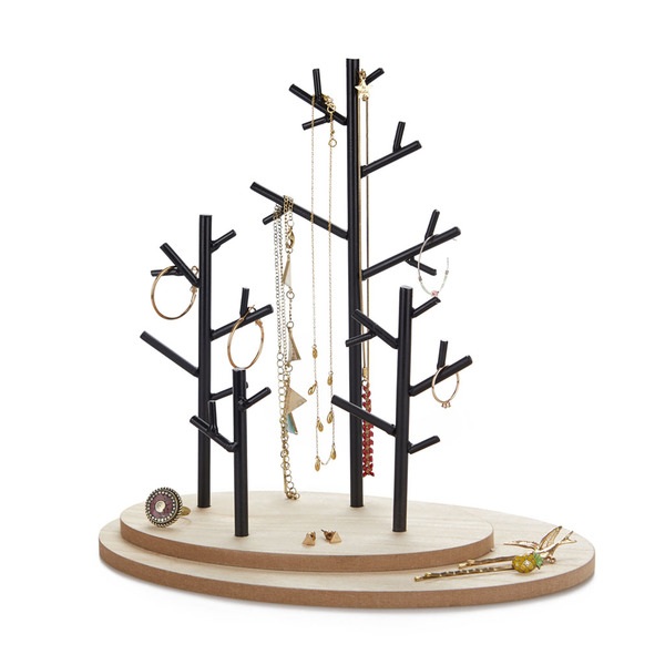 alvi Soporte joyas Autumn Color madera Expositor de Joyas en forma de Árbol para Joyas de Metal y Ma